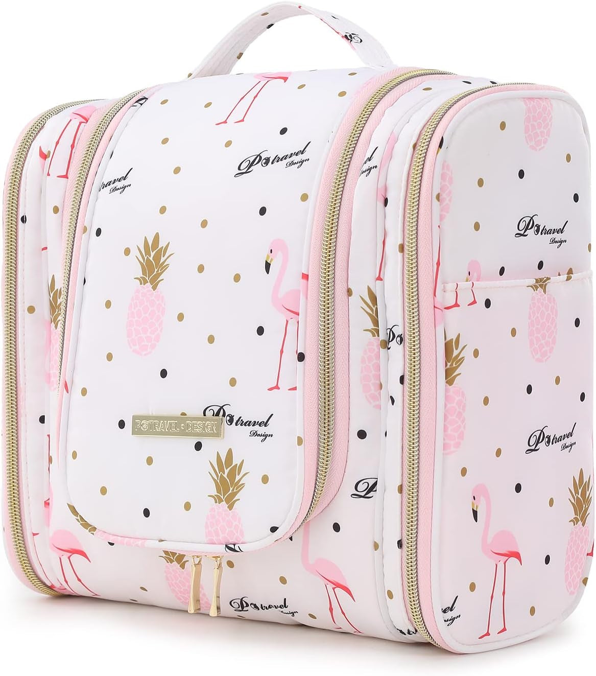 Bolsas De Aseo, Gran Capacidad Neceser De Viaje Con Colgar Gancho, Impermeable Organizador De Cosméticos