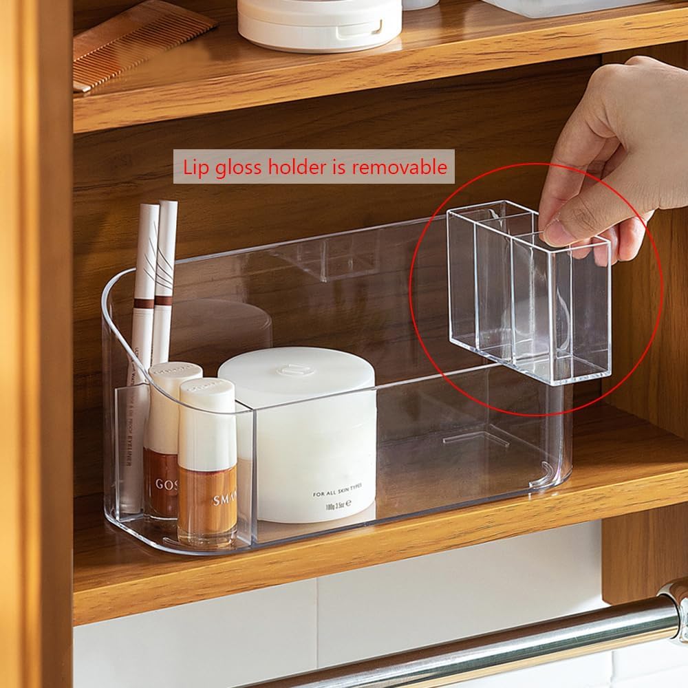 Plateau De Rangement Transparent Pour Maquillage Et Cosmétiques