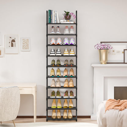 Shoe Rack, Sturdy Metal Shoe Rack Organizer,Narrow Shoe Racks for Closets,Shoes Rack,Shoe Stand,Shoe Shelf