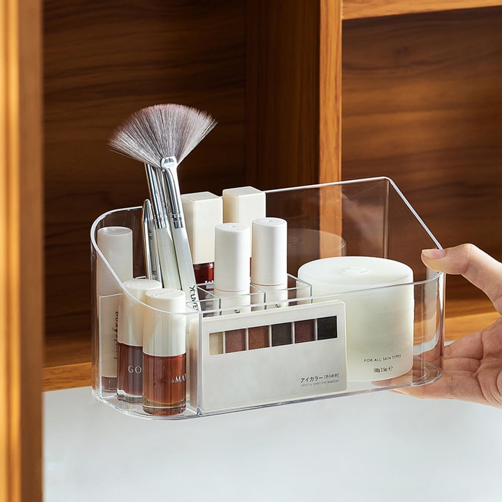 Plateau De Rangement Transparent Pour Maquillage Et Cosmétiques