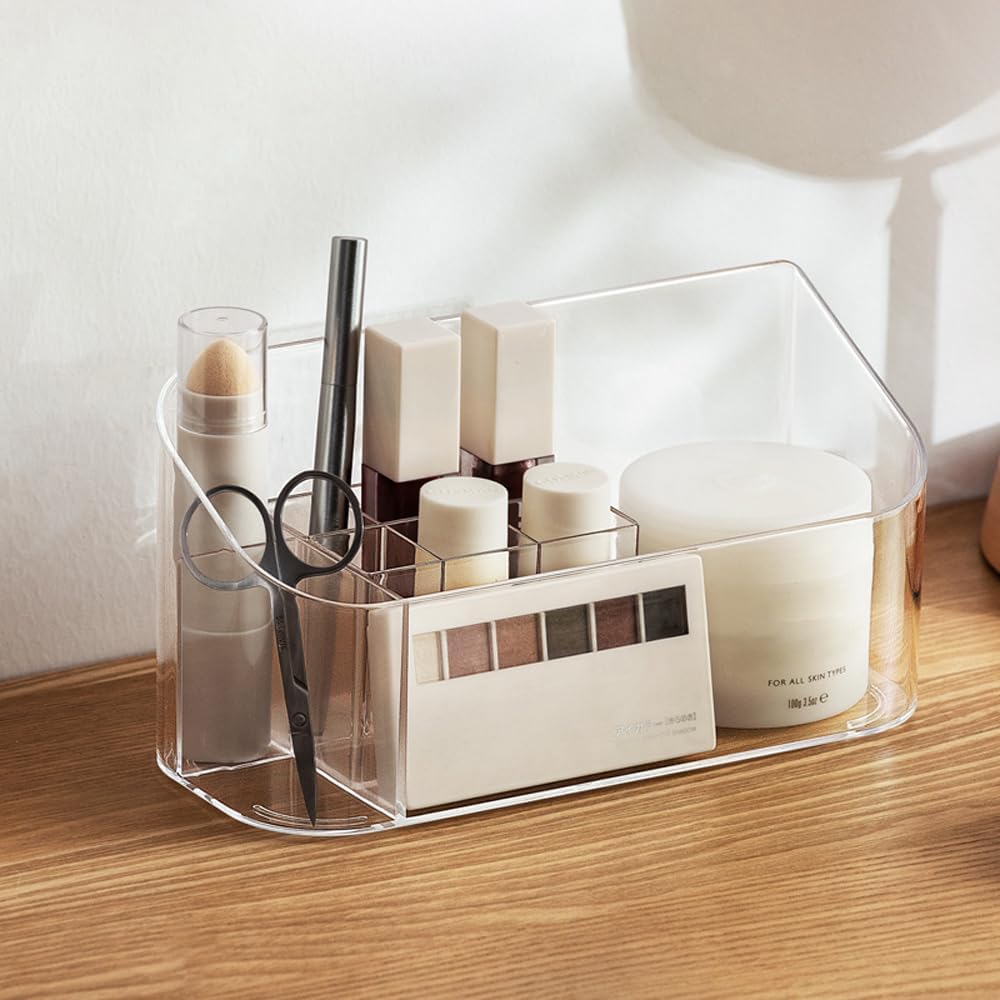 Plateau De Rangement Transparent Pour Maquillage Et Cosmétiques