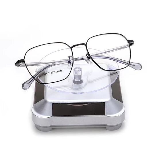 Solarna witryna 360° z automatycznym obrotowym stołem, organizerem na biżuterię z jadeitu, naszyjnikiem, bransoletką, zegarkiem i telefonem