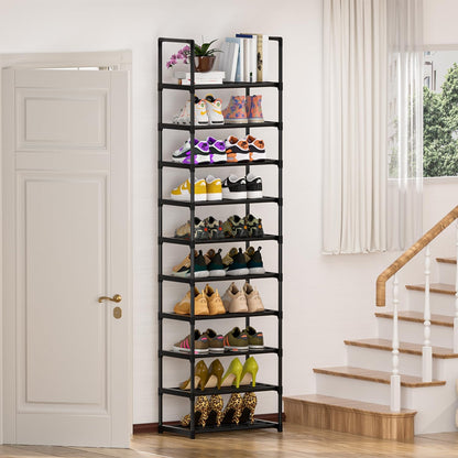 Shoe Rack, Sturdy Metal Shoe Rack Organizer,Narrow Shoe Racks for Closets,Shoes Rack,Shoe Stand,Shoe Shelf