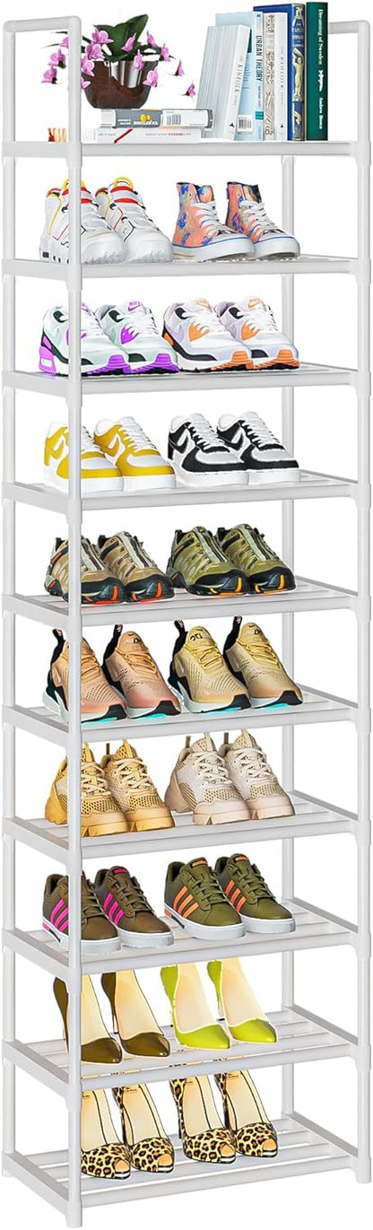 Shoe Rack, Sturdy Metal Shoe Rack Organizer,Narrow Shoe Racks for Closets,Shoes Rack,Shoe Stand,Shoe Shelf