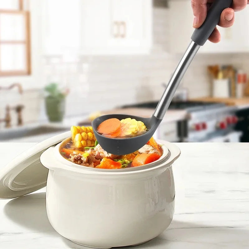 12 stk. 360 graders roterende base madlavningsværktøjssæt giftfri bagning køkkenredskaber silikone skovl ske skraber børste drejer