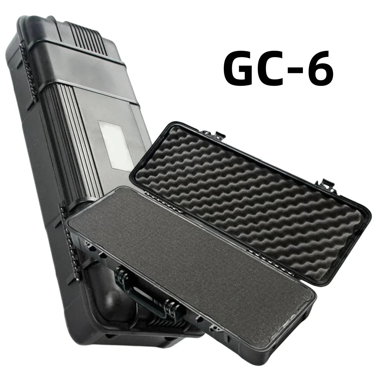 Waterdichte harde draagtas, gereedschapskoffer, organizer, opbergdoos, camera, fotografie, vizier, veiligheidsbeschermer, instrumentenkist met spons