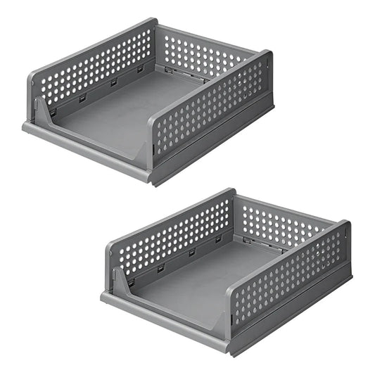 Küchenregal Stapelbar 2X Ablagefach Regal Schrank Organizer Camping Aufbewahrung