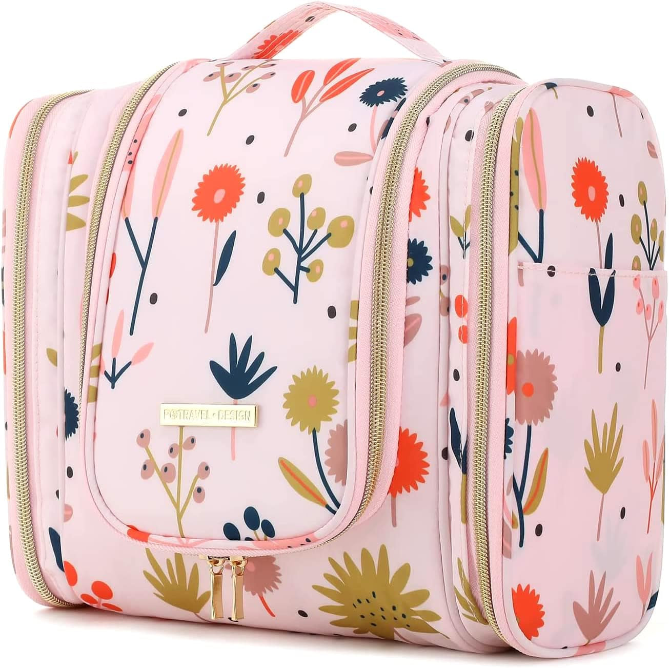 Bolsas De Aseo, Gran Capacidad Neceser De Viaje Con Colgar Gancho, Impermeable Organizador De Cosméticos